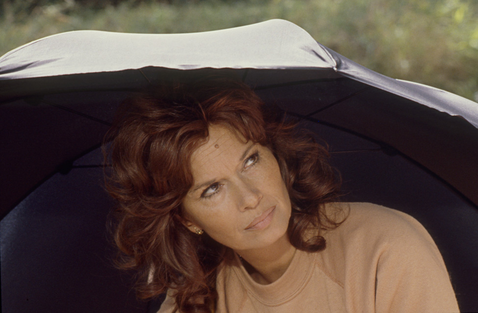 Lea Massari sur le tournage du film "La flambeuse" de Rachel Weinberg le 17 septembre 1980.