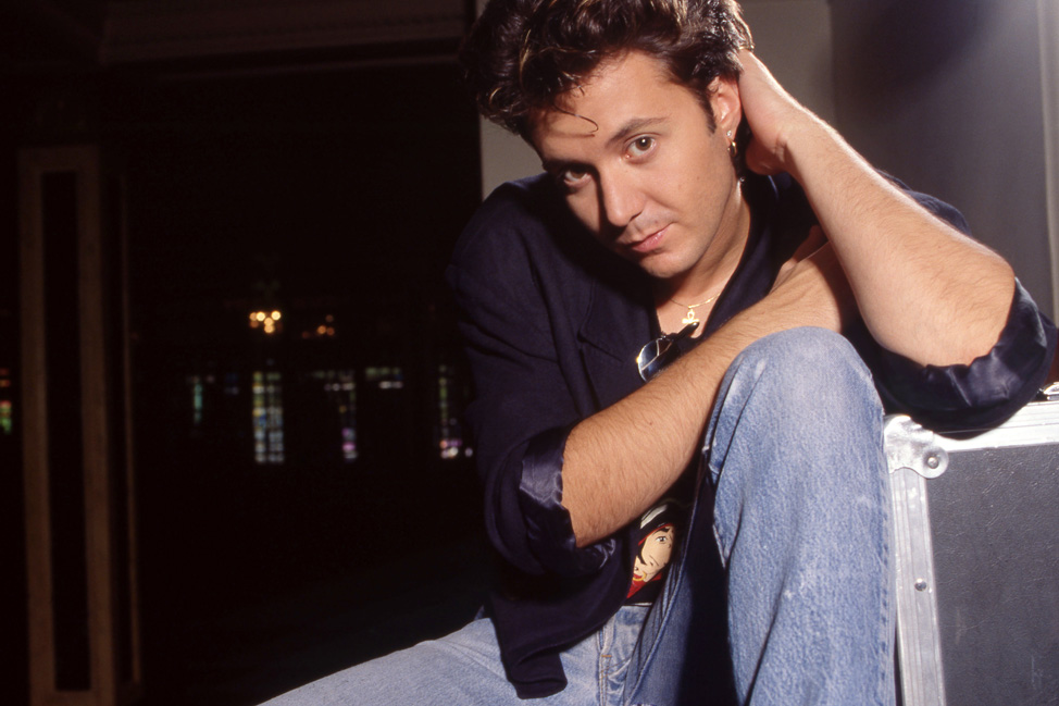 Renaud Hantson en studio en septembre 1991.