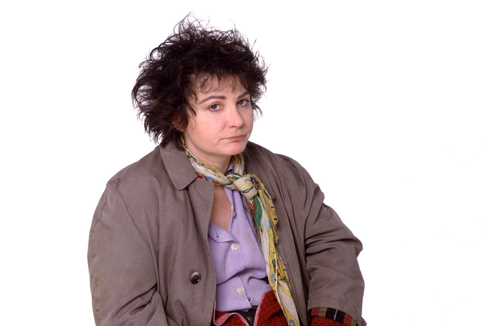 Josiane Balasko en photo pour le film "Sacs de noeuds" le 24 Janvier 1985.