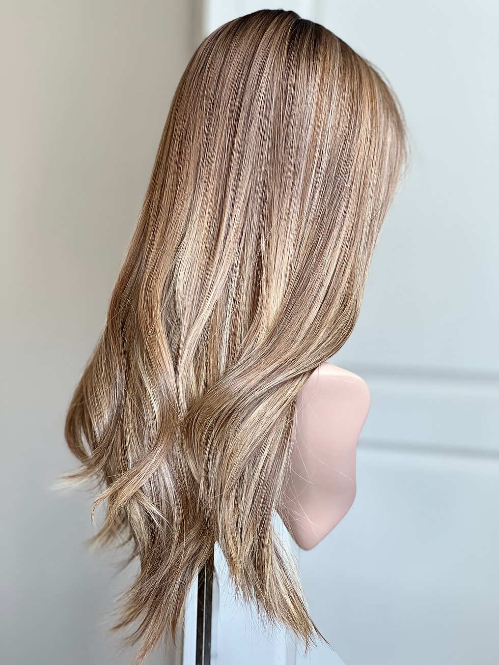 Thumbnail: W1115 Mckenna Premium Human Hair Silk Top Wig  23-24”