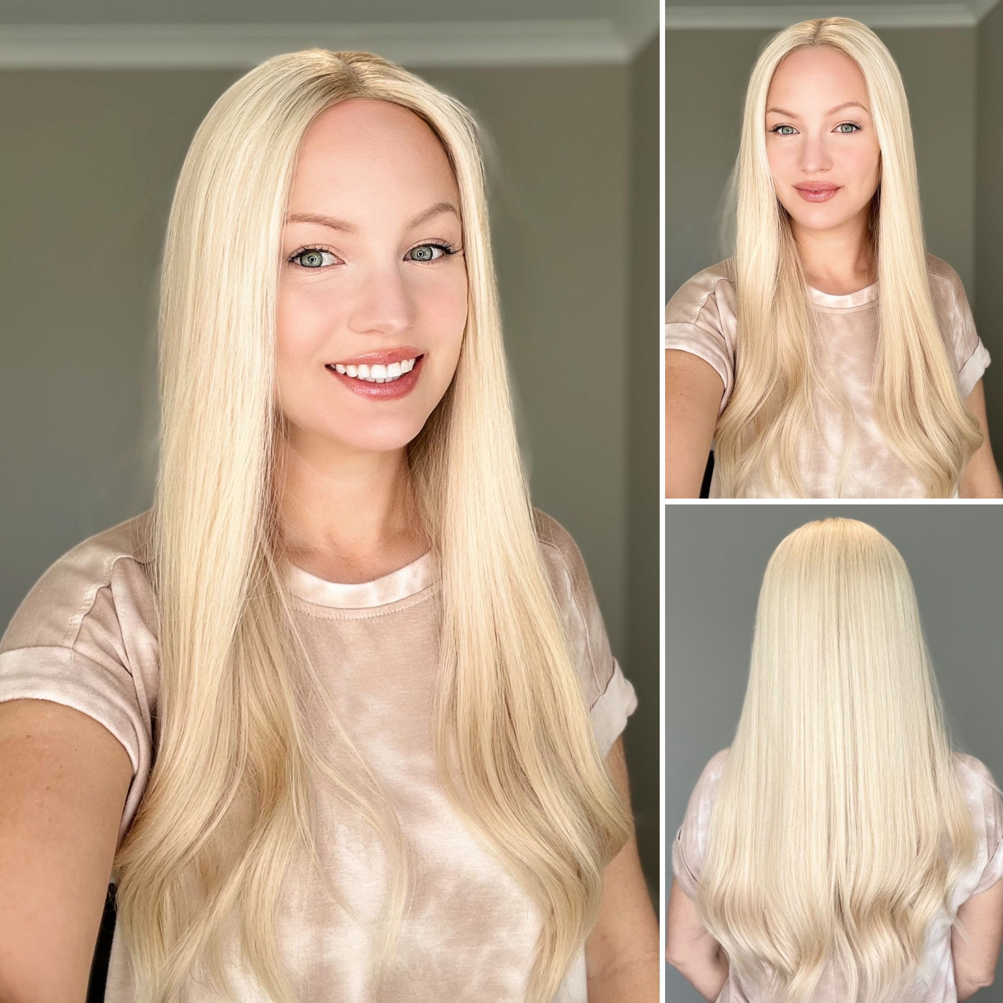 T490 Mckenna Premium Human Hair Lace Topper 25-26”