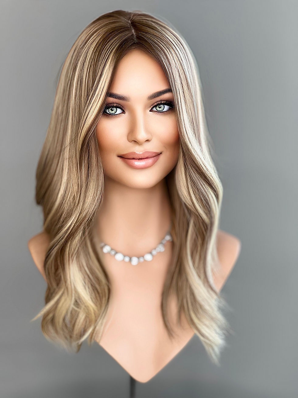 Miniaturbild: W1255 Mckenna Premium Human Hair Silk Top Wig 21-22”