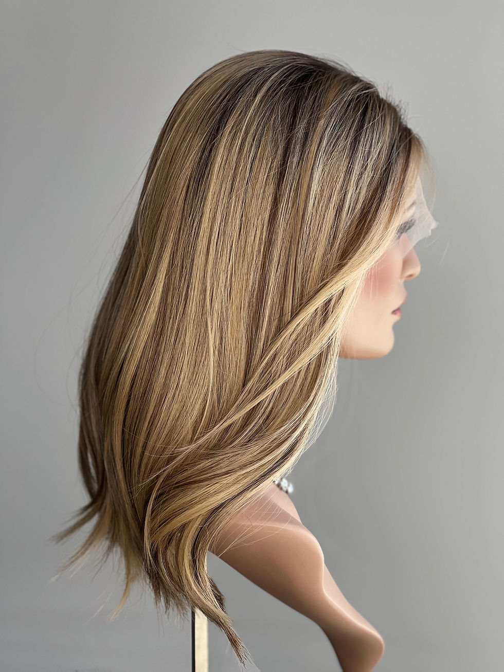 Miniatura: W1246 Mckenna Premium Human Hair Lace Top Wig 19-20”