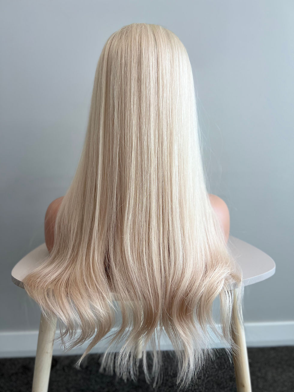 Thumbnail: T490 Mckenna Premium Human Hair Lace Topper 25-26”