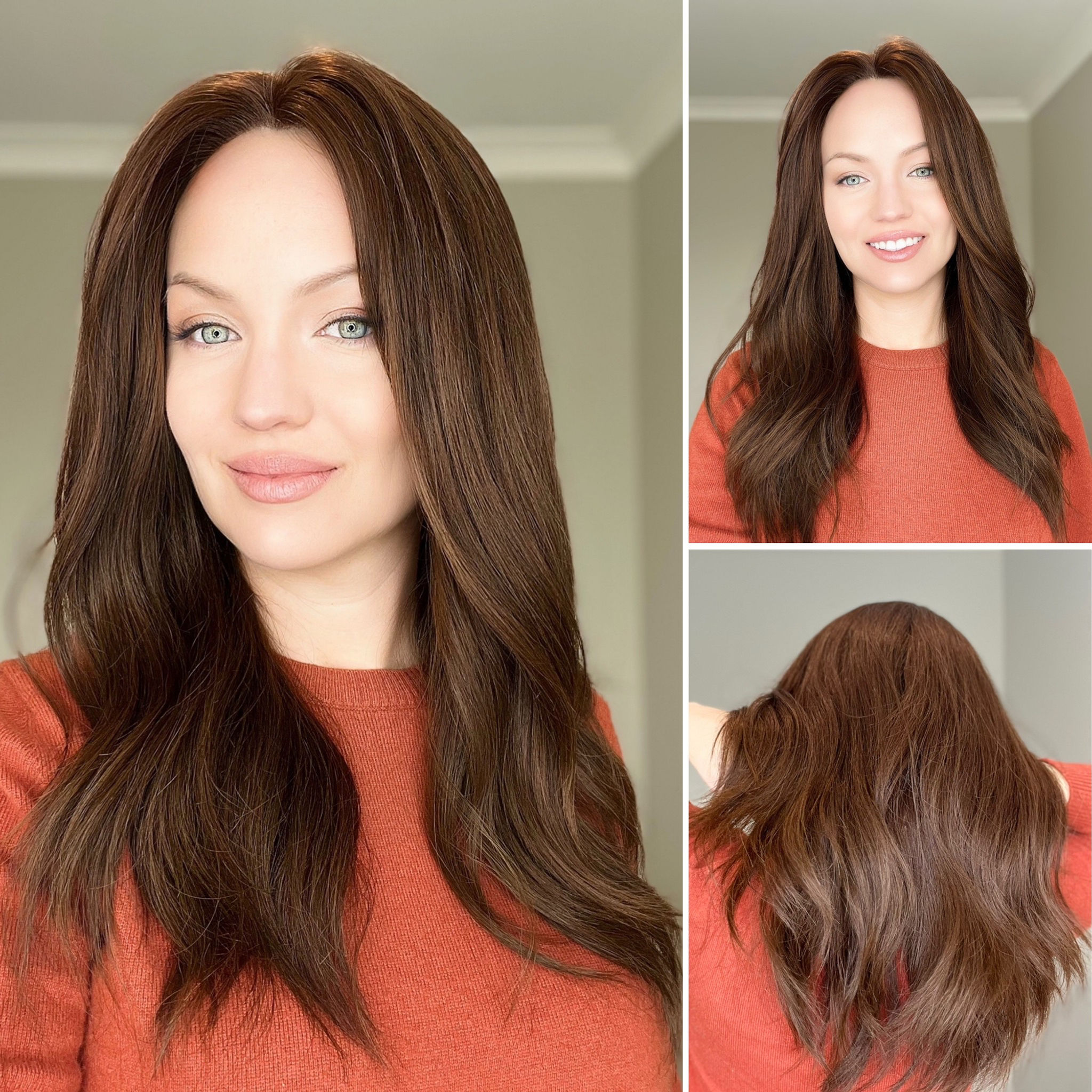 W1209 Mckenna Virgin European Human Hair Wig 21-22”
