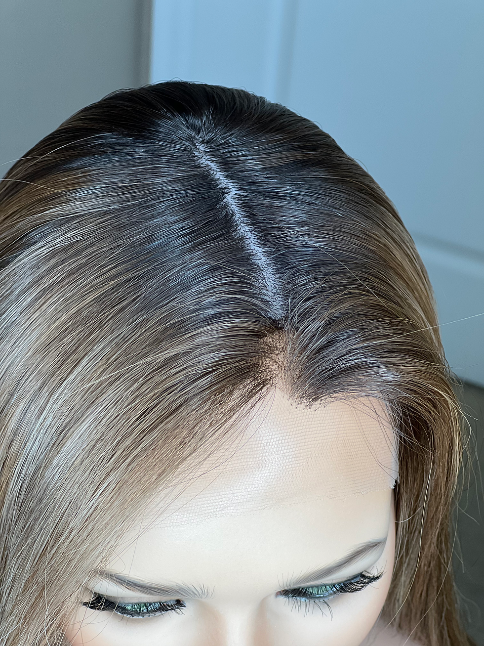 Thumbnail: W1115 Mckenna Premium Human Hair Silk Top Wig  23-24”