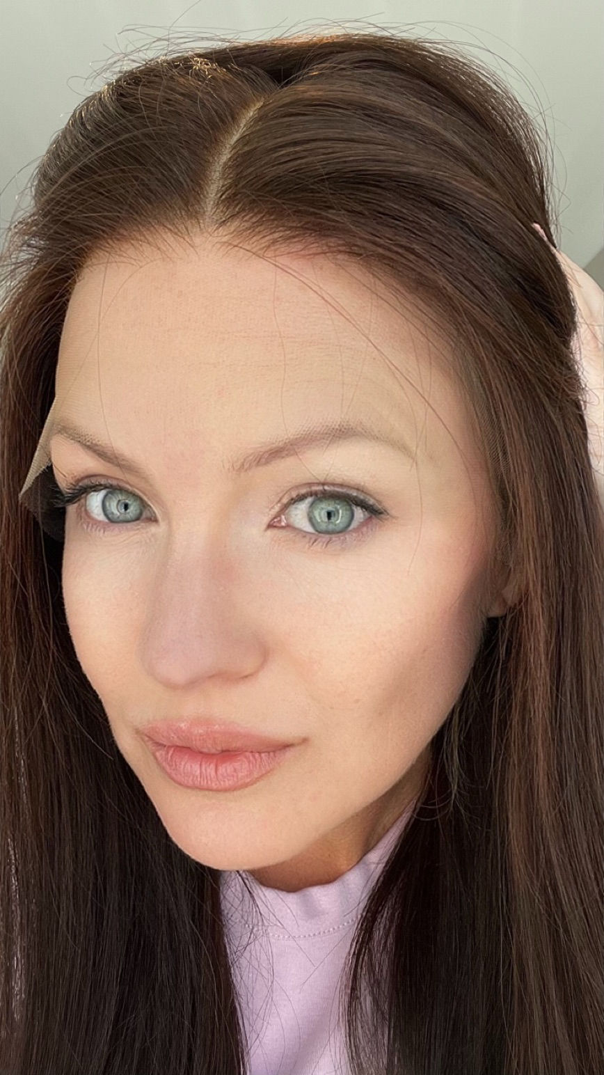 Thumbnail: W1197 Mckenna Remy Human Hair HD Lace Top Wig 24-25”