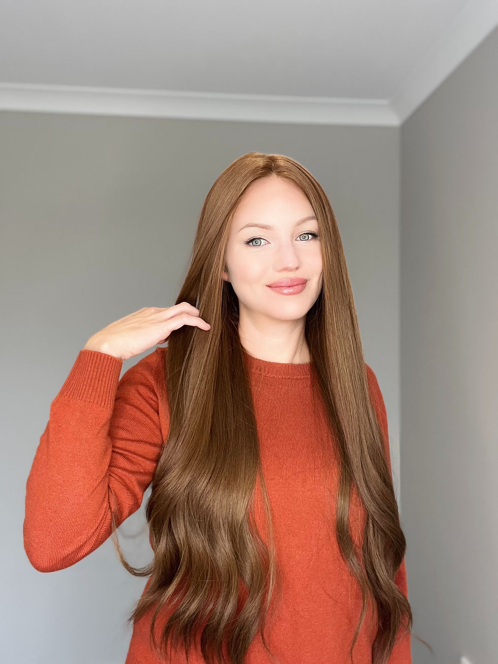 Miniatura: W1205 Mckenna Premium Human Hair Silk Top Wig 30-31”