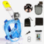 Thumbnail: Full Face Snorkel Mask for Adults – 180° Anti-Fog – Dri-Armour UK – Free Gifts