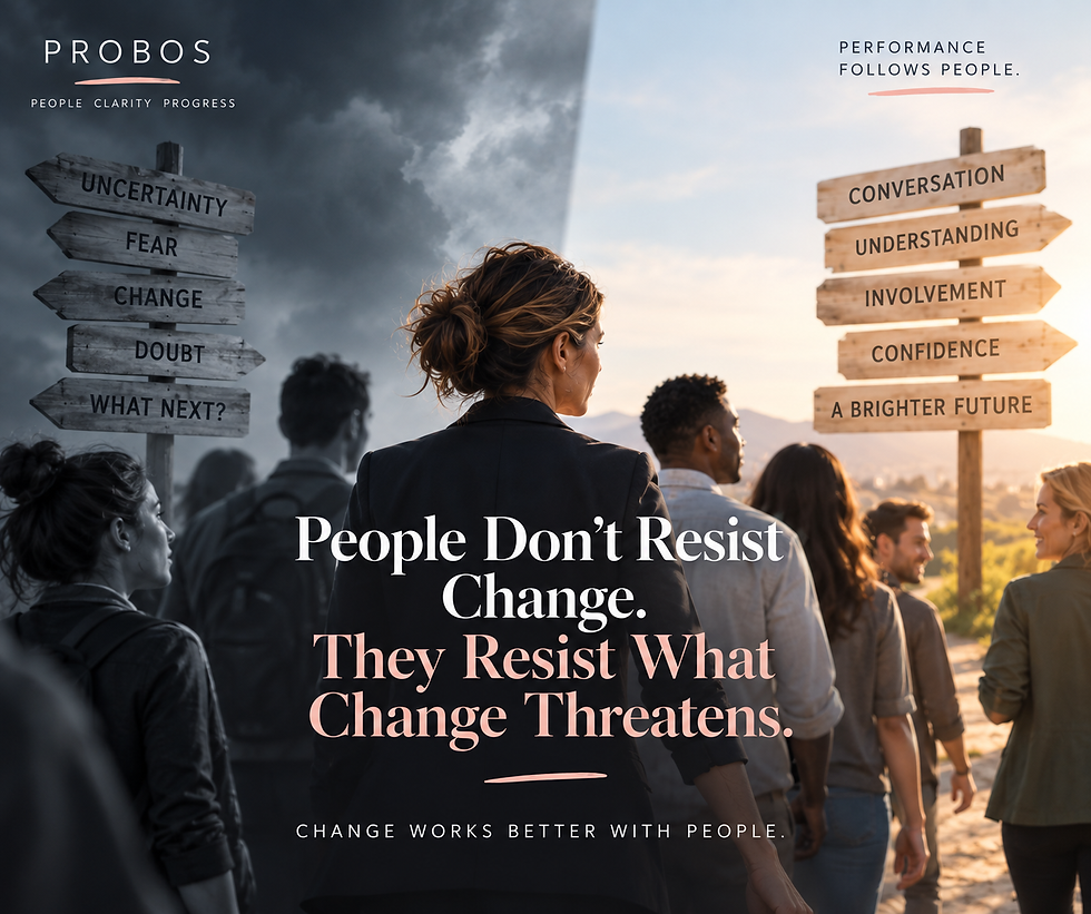 PROBOS Perspective: People Don't Resist Change. They Resist What Change Threatens.