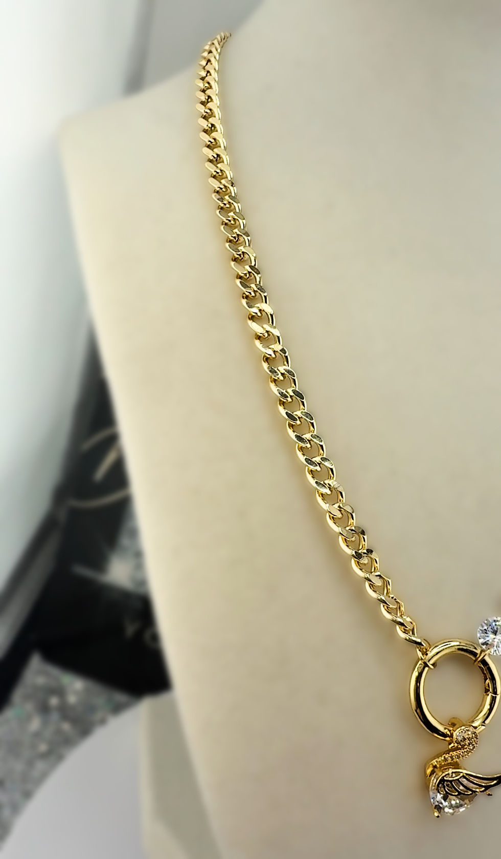 Thumbnail: Crystal Swan Necklace 