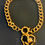 Thumbnail: Gold Chainlink bracelet with Sailor clasp 