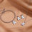 Thumbnail: Stainless Steel Beaded Bracelet w Bear charm