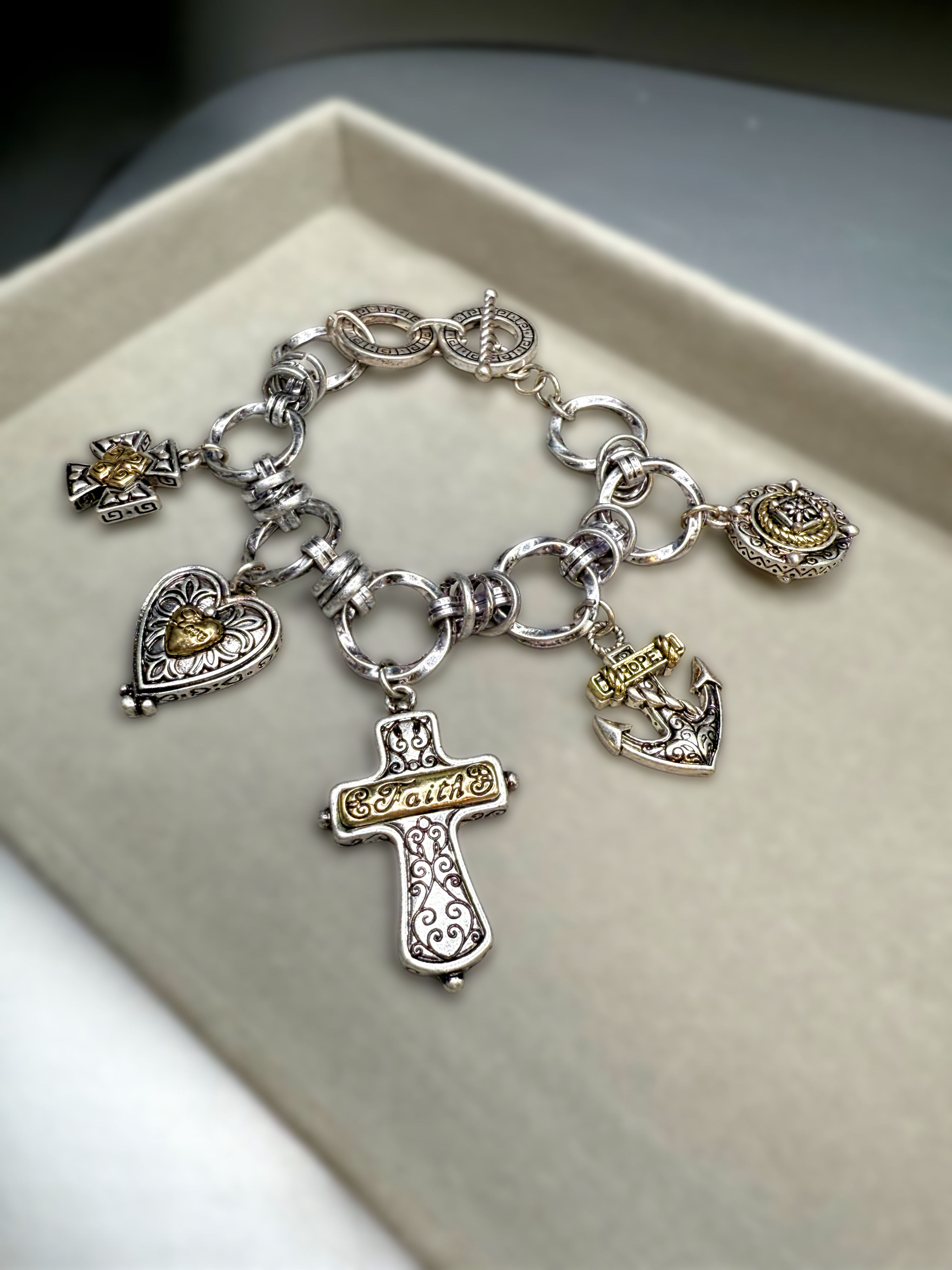 Christian Themed charm bracelet 