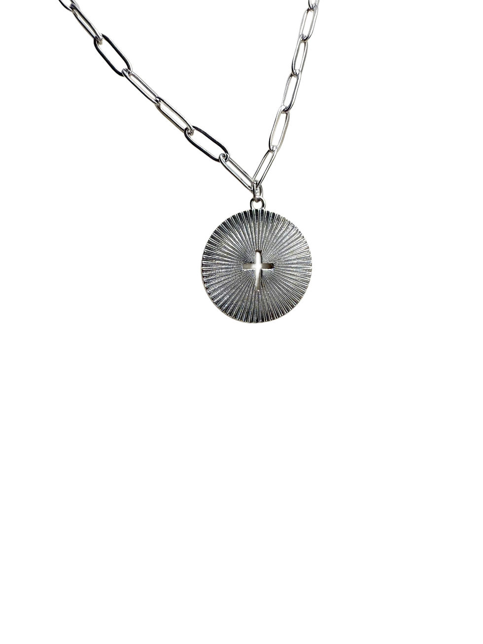 Thumbnail: Sunburst Cross necklace 