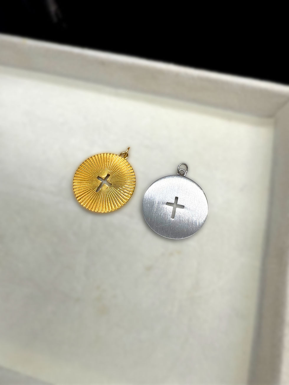 Thumbnail: Sunburst Cross necklace 