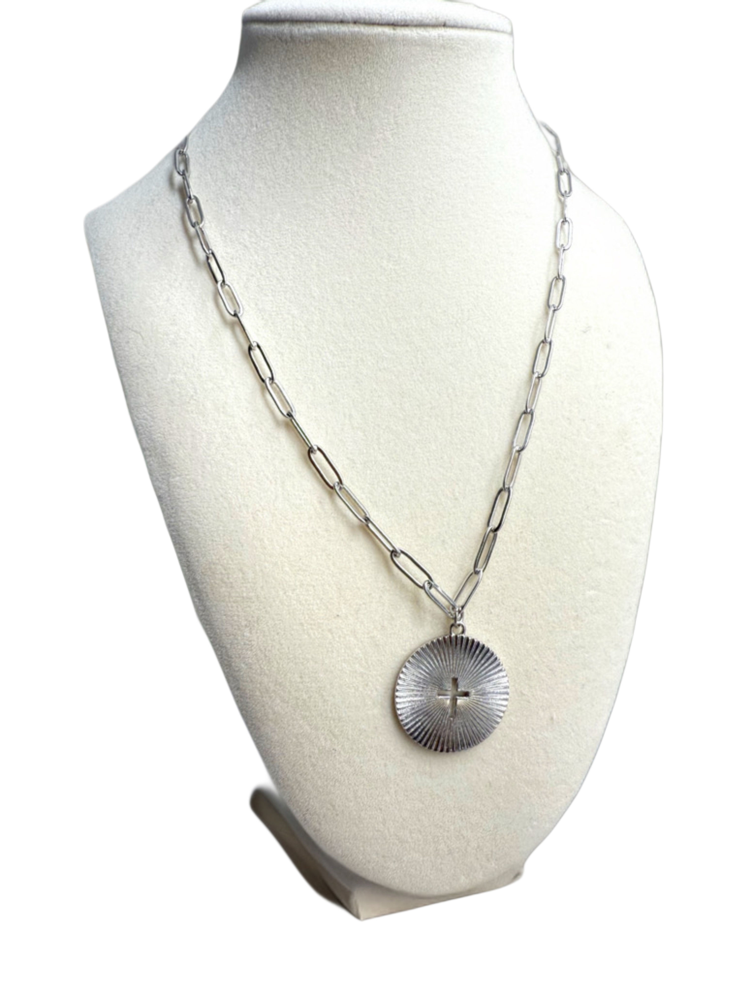 Sunburst Cross necklace 