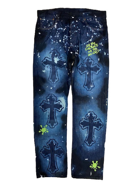 "Splash on 'Em" denim pants