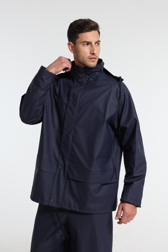 Navis Marine Regenanzug Herren - Wasserdichter Arbeitsanzug EN 343 Für Bau & Angeln