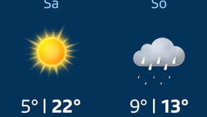 Wetter-Glück zum Turnierstart: 22° und Sonnenschein!
