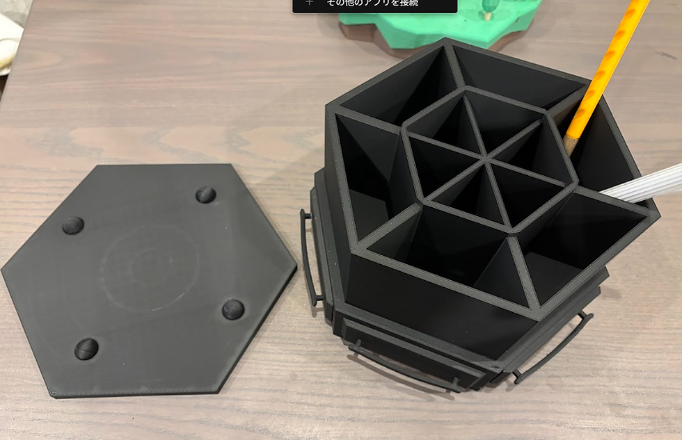 ターンテーブル式ペン立てを制作しました。