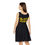 Thumbnail: Boxing Inspired Women's Skater Dress, Perfect for Sports Events, Boxing Fans, 