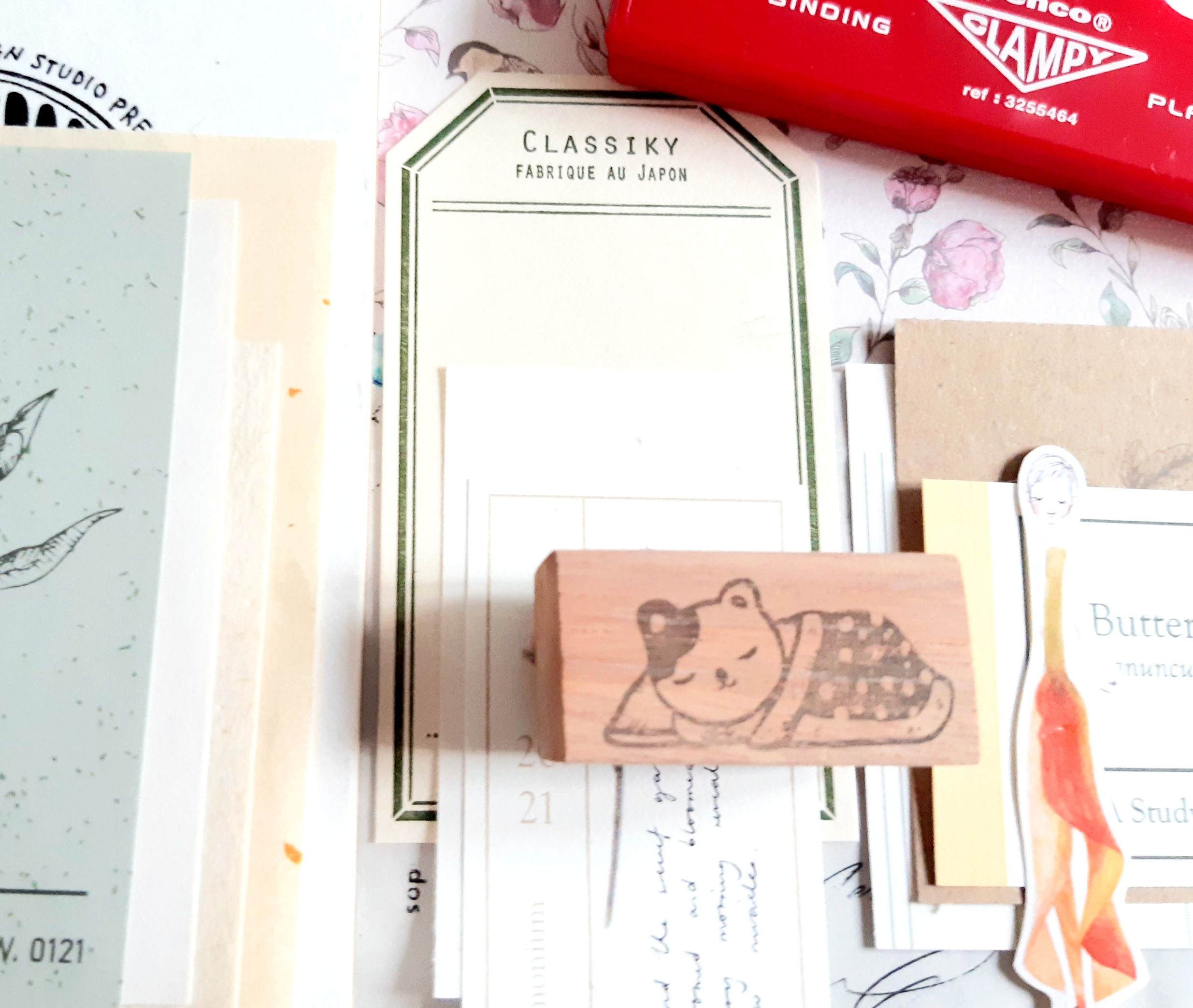 Cat in Futon - Black Milk Project - Rubber Stamp -