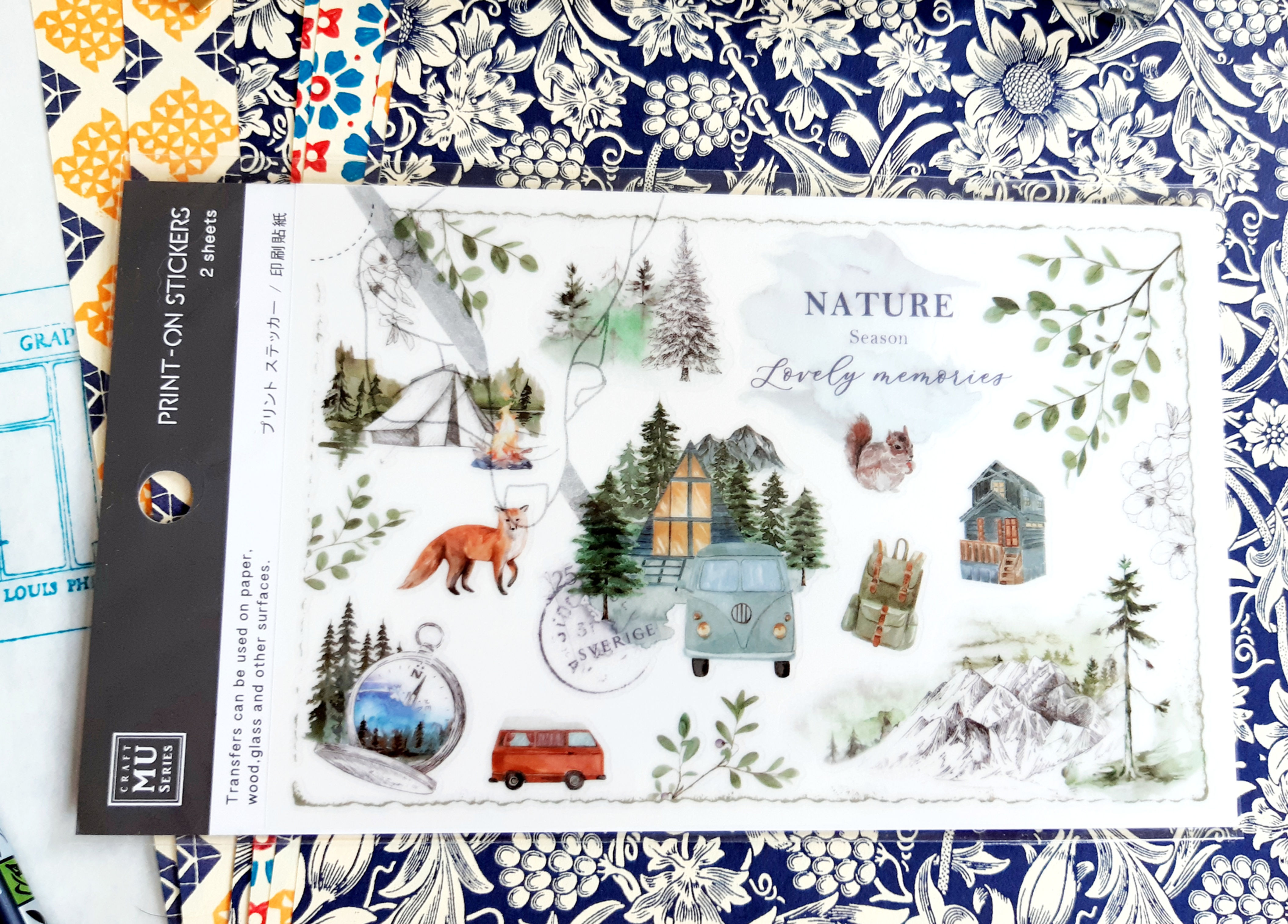 NATURE PRINT ON STICKERS - MU ORIGINAL