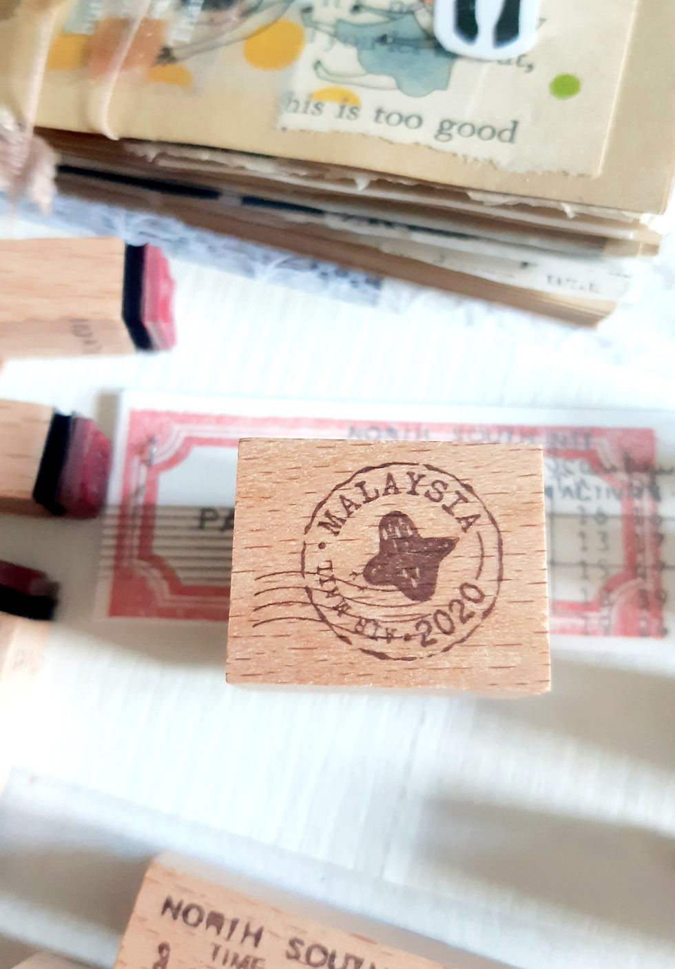 Postal stamp - Malaysia stamp - Rubber stamp - Kurukynki