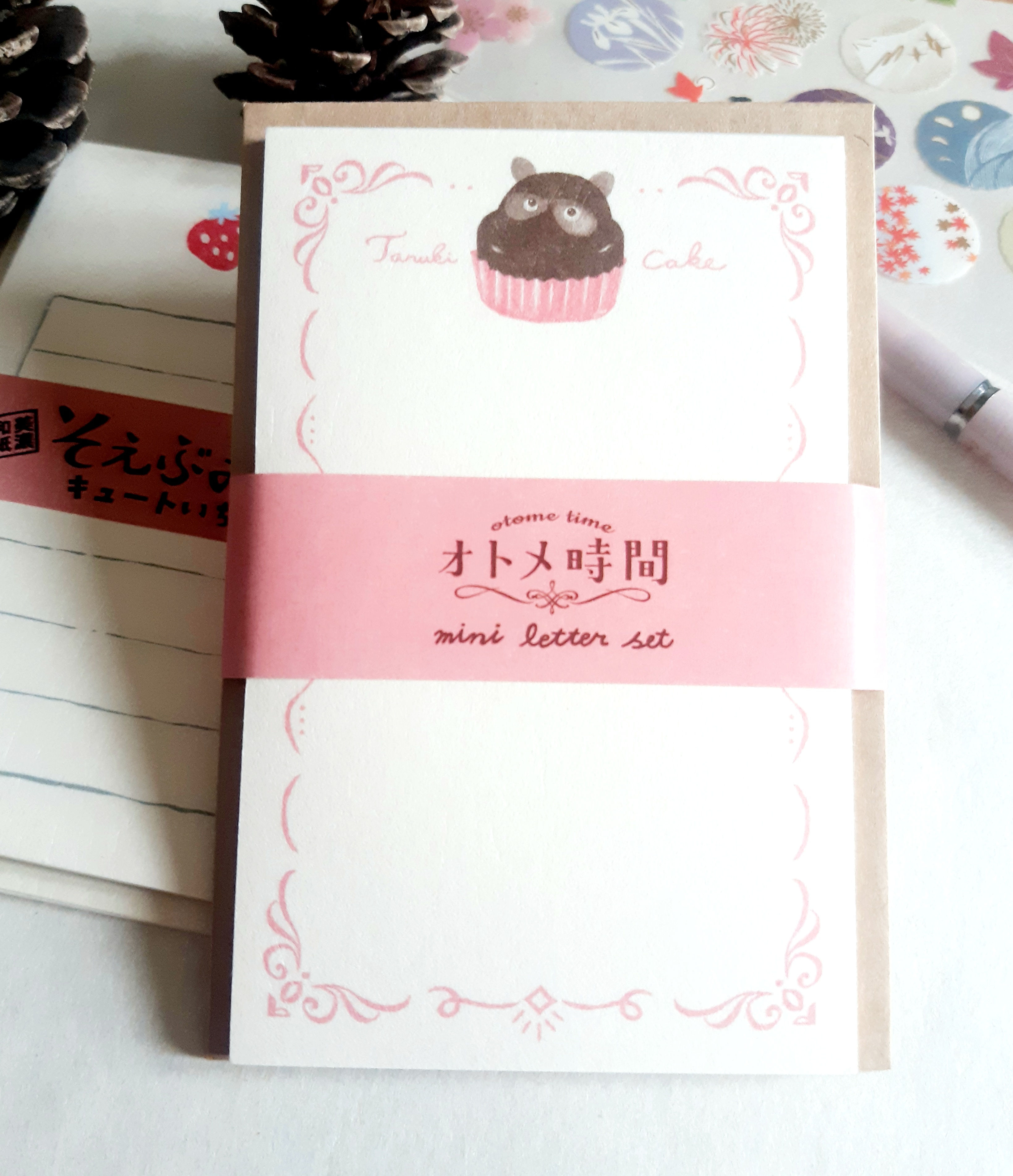 Japanese mini letter set - Cup cake cat