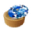 Tortillero térmico en madera MDF con diseño en su tapa de flores azules