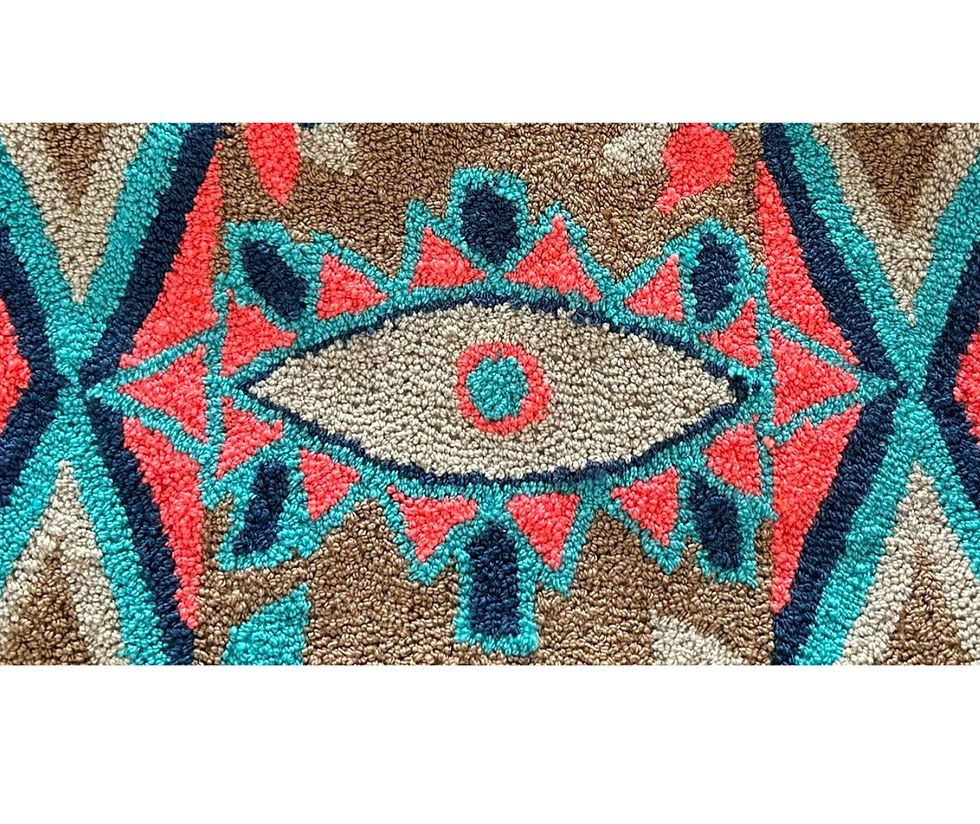 Bolsa wayuu clutch color café