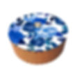 Tortillero térmico en madera MDF con diseño en su tapa de flores azules