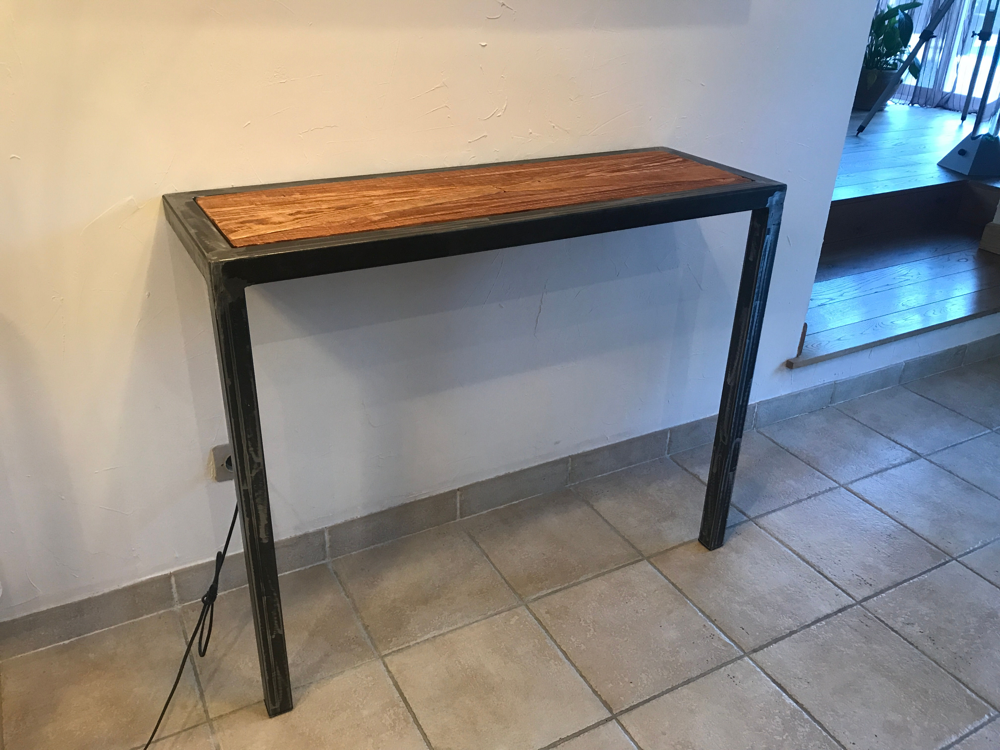 Console bois/métal