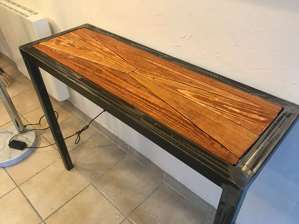 Miniature : Console bois/métal