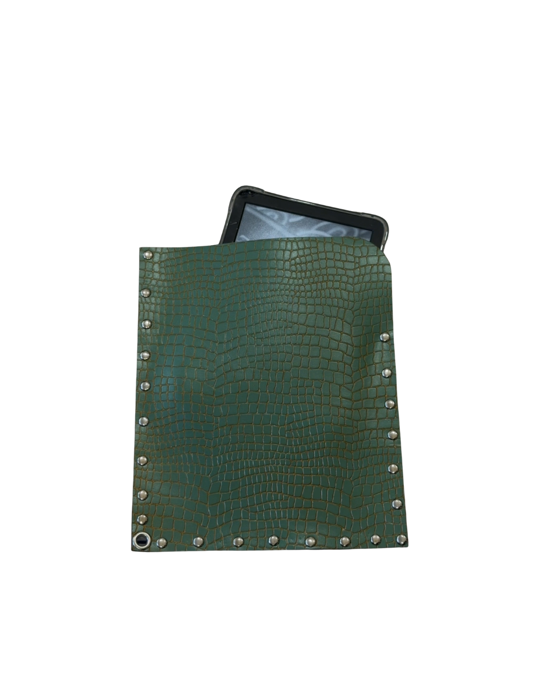 Green and Silver Kindle Case