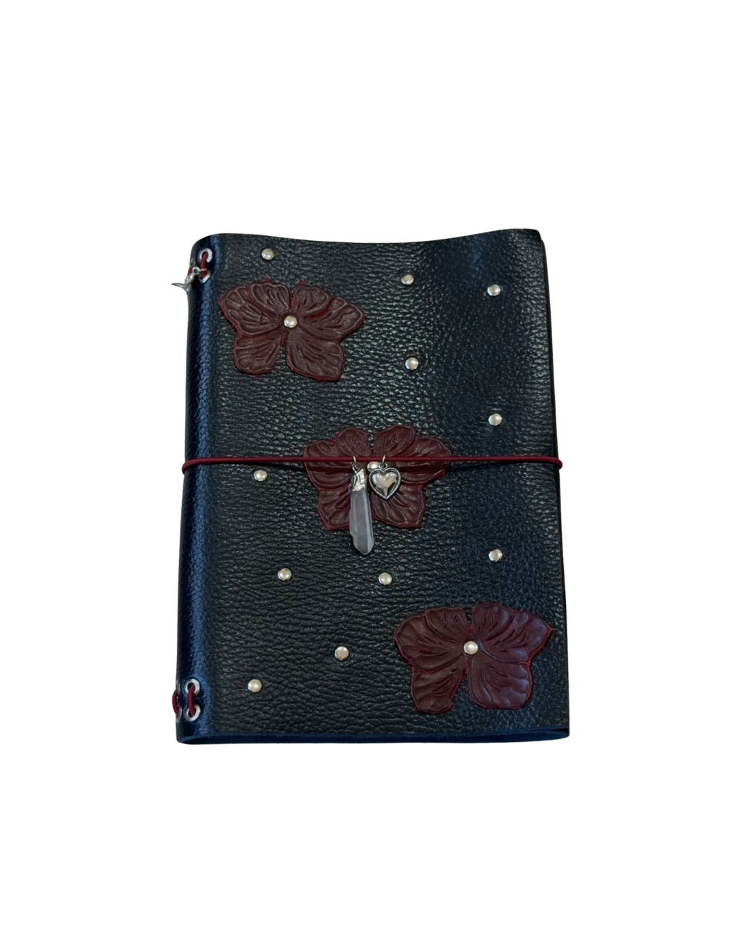 A5 Color Blocked Leather Journal