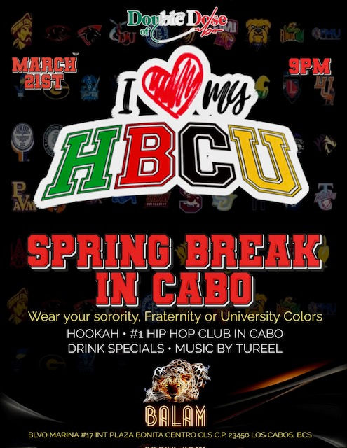 Spring Break In Cabo! HBCU NIGHT