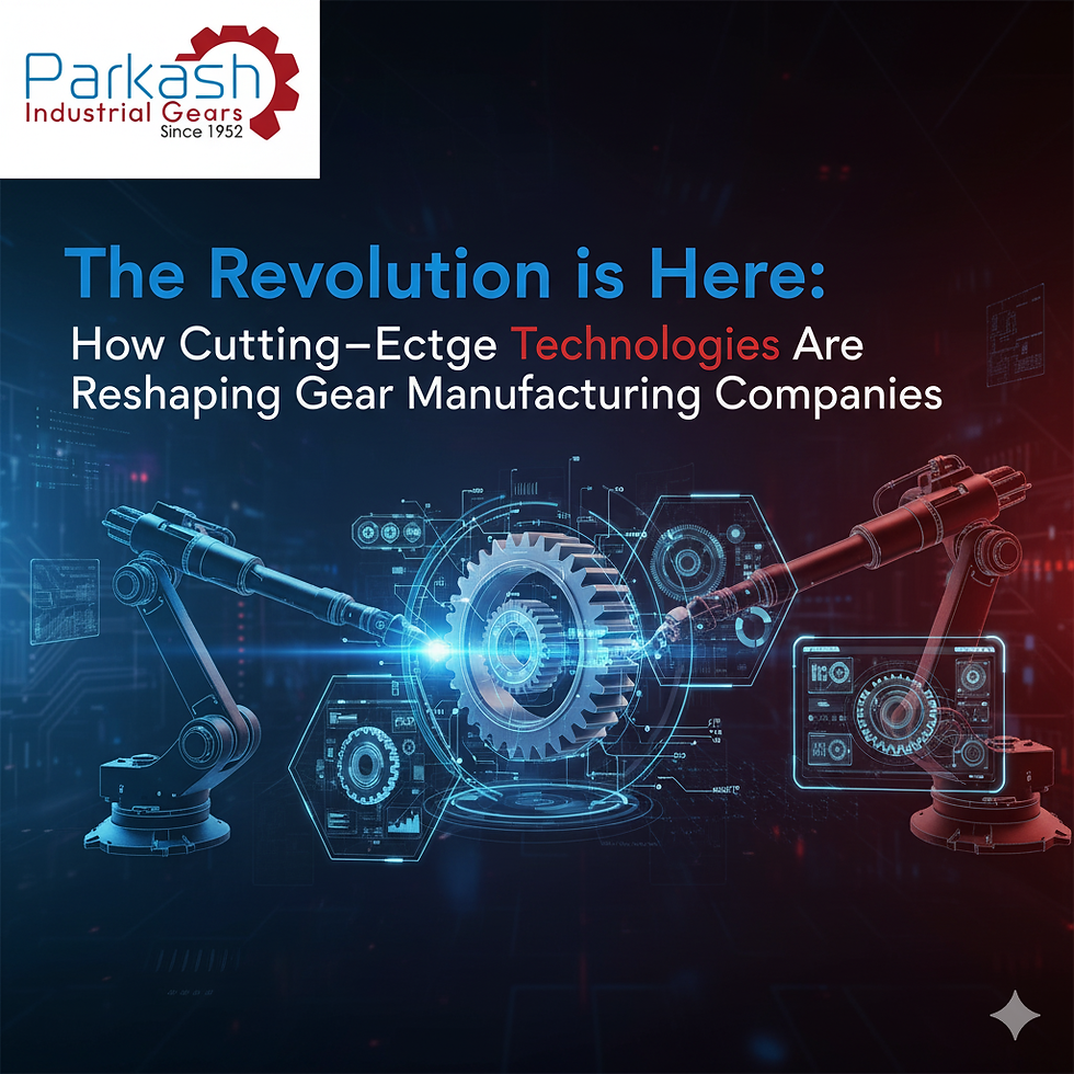 The Revolution is Here: How Cutting-Edge Technologies Are Reshaping Gear Manufacturing Companies