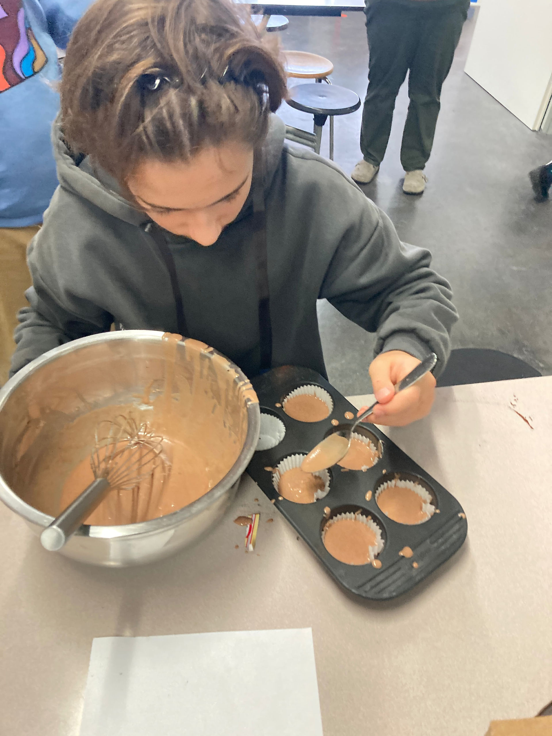 Beginning exploring eggs.