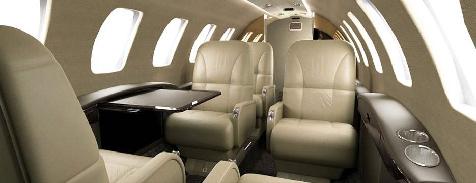 private aircraft interior image
