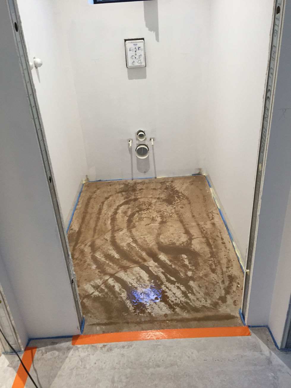 Préparation chantier WC