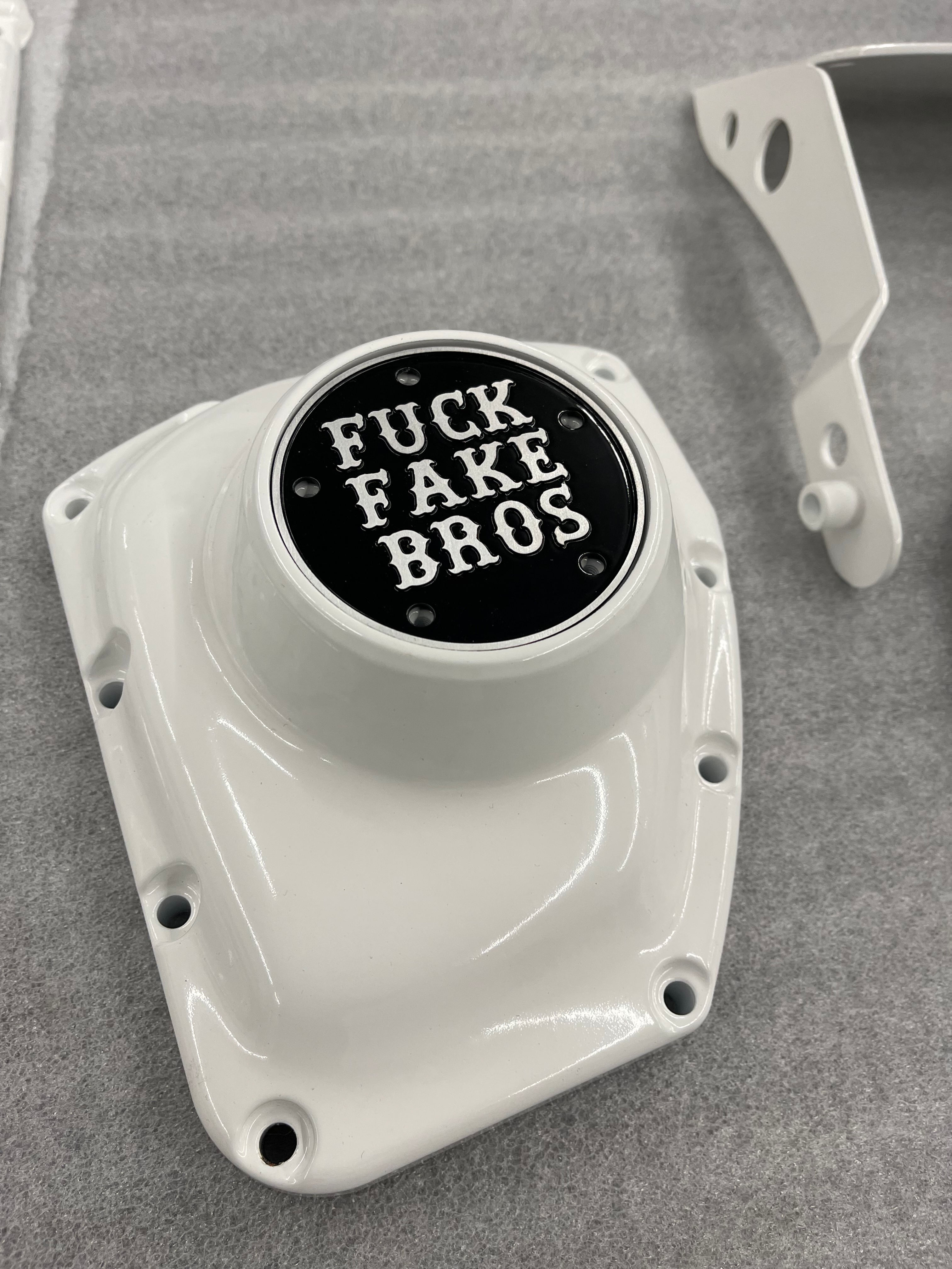 Fuck Fake Bros Cam Cover Medallion