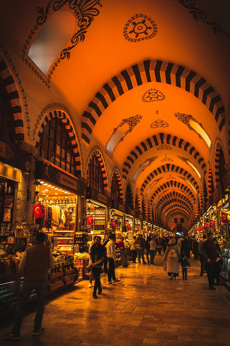The Grand Bazaar in Turkey featuring as part of Turkey travel guide.