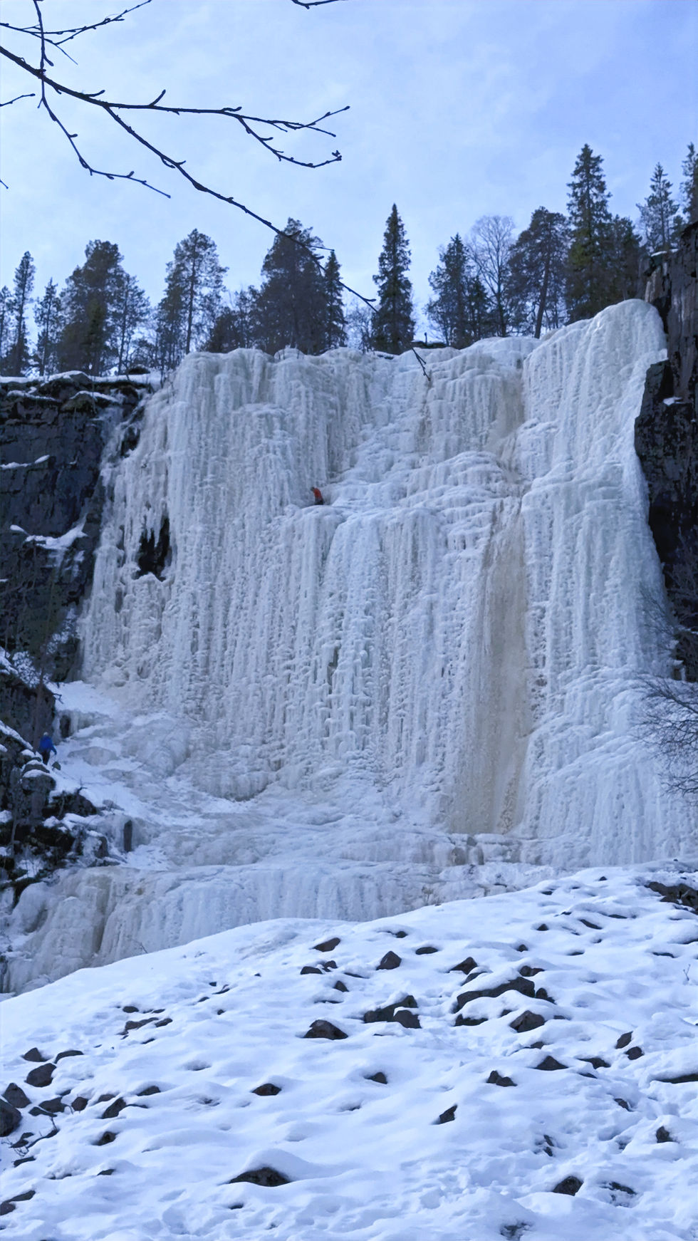 Frozen Waterfalls, Korouoma National Park. Lapland.