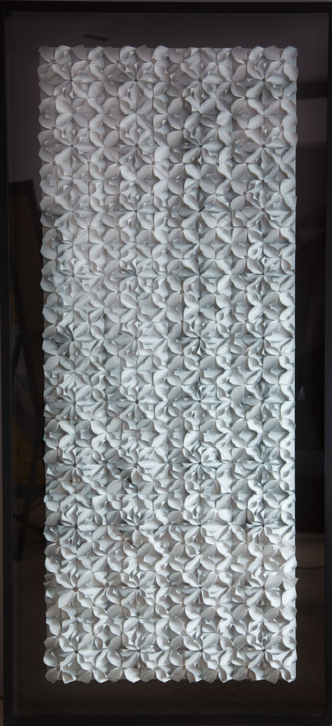 Grey Origami Artwork
