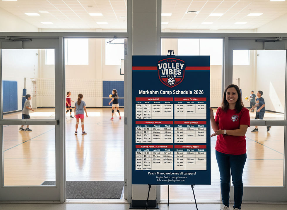Volley Vibes Club Volleyball Camps Schedule in Markham