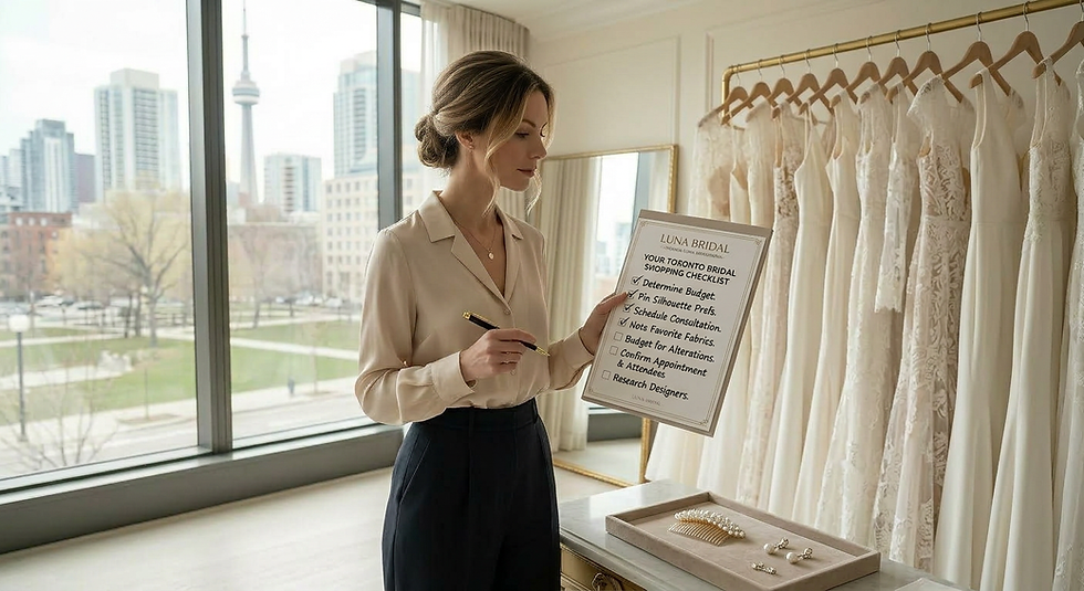 Wedding Dress Shopping Checklist for Toronto Brides