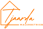 Tjaarda Malerbetrieb Logo in Orange mit transparentem Hintergrund