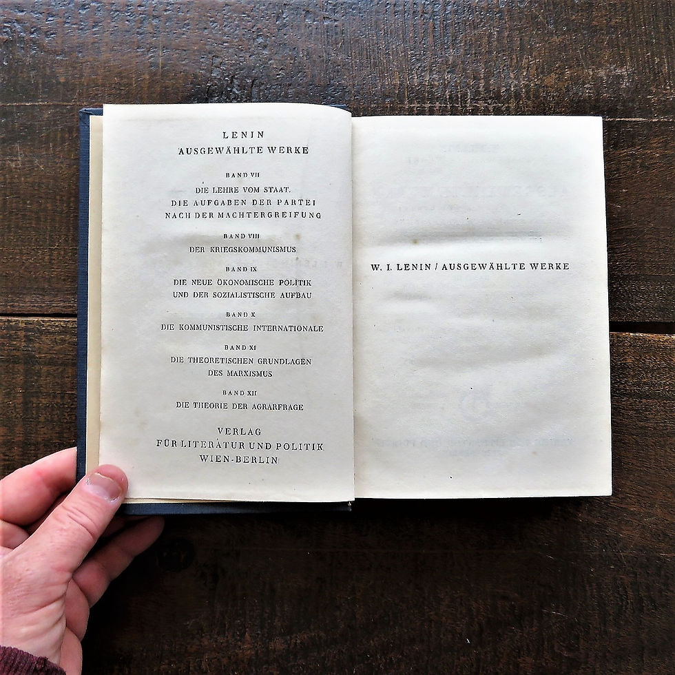 Thumbnail: Books Germany Lenin Ausgewahlte Werke Part 3 1932